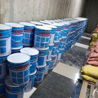 Keo dán đá teeniax thùng xô 20l màu vàng và trắng