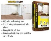 Keo dán gạch và chống thấm Weber tai 2in1