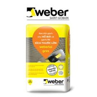 Keo Dán Gạch Weber Cho Hồ Bơi Và Gạch Đá Kích Thước Lớn Webertai Gres 20kg