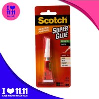 Keo dán giày đa năng siêu dính: nhựa gỗ kim loại cao su da nỉ.. nhanh khô 3M Scotch Super Glue AD113 2g