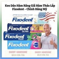 Keo Dán Hàm Giả Hàm Cố Định Răng Giả Fixodent Original 68gr Max Hold 62gr