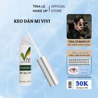 Keo dán mi ViVi Keo mi màu trắng không gây kích ứng mắt Tina Le Make Up