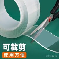 Keo dán nano, băng dính hai mặt mạnh mẽ, độ nhớt cao, siêu mỏng, trong suốt, chống thấm nước, siêu mạnh, không để lại cặn, không dấu vết, băng dán cố định 3M, băng dính chống trượt, băng dán lưới hai mặt, băng dán tường, thảm, vá đa năng.
