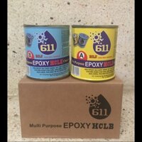 KEO DÁN SẮT ĐÁ GẠCH BÊ TÔNG GỖ NHỰA EPOXY 511 2 hộp 700 gam