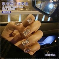 Keo dán sơn móng tay Kim cương mới Bầu trời đầy sao Flash Phổ biến Siêu sáng bóng Flakes Brilliant Platinum Phototherapy Keo