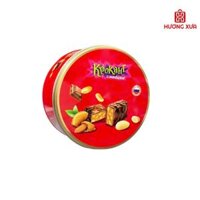 Kẹo Đậu Phộng Rang Với Hạnh Nhân Phủ Sô cô la KrokaHT HT Tròn 180g