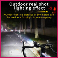 Keo| Đèn xe đạp với bốn chế độ Bóng đèn Xpg Đèn xe đạp Usb siêu sáng Đèn pha xe đạp có thể sạc lại với đèn báo pin Đèn Led chống nước để đi đêm Nhẹ