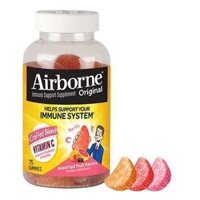 Kẹo dẻo Airborne Origial immune support supplement 75 Gummies