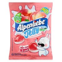 Kẹo dẻo Alpenliebe Jelly tim đào ngọt ngào hương đào gói 91g (từ 2 tuổi)
