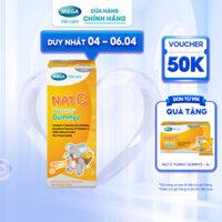 Kẹo dẻo ăn vặt hỗ trợ cải thiện đề kháng - Vitamin C NAT C Yummy Gymmyz (Gói 2 viên)