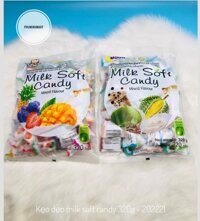 Kẹo dẻo Biskio Milk soft candy (vị dâu tây, nho, ngô, dưa hấu) 380gr, 320gr 24/1, 30/1