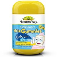 Kẹo dẻo bổ sung Canxi Nature Way Kid Smart Vita Gummies Calcium + D3 60 viên