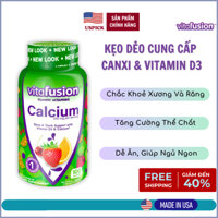 Kẹo Dẻo Bổ Sung Canxi VitaFusion Calcium D3, VitaFusion Calcium D3 Gummies, Cho Người Lớn, Nhập Khẩ