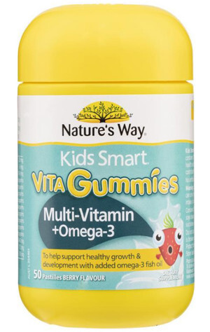 Kẹo dẻo bổ sung Omega 3 cho trẻ em Nature”s Way Kids Smart Vita Gummies Multi + Omega - 50 viên
