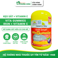 Kẹo Dẻo Bổ Sung Sắt Nature's Way Kids Smart Vita Gummies Iron + Vitamin C Dành Cho Trẻ Từ 2 Tuổi (Chai 60 Viên)