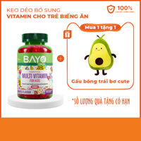 Kẹo dẻo bổ sung vitamin cho trẻ biếng ăn( Tặng gấu bông trái bơ cute)