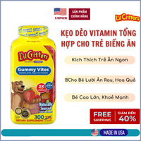 Kẹo Dẻo Bổ Sung Vitamin, L'il Critter Gummy Vites, 300 Viên, Dành Cho Trẻ Biếng Ăn, Giúp Ăn Ngon