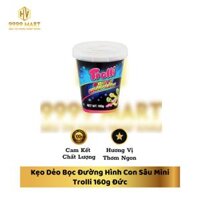 Kẹo Dẻo Bọc Đường Hình Con Sâu Mini Trolli 160g Đức