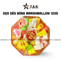 Kẹo Dẻo Bông Marshmallow 120g – Hộp Bát Giác Hộp Quà Tết 2026