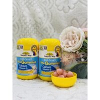 Kẹo Dẻo Canxi Cho Bé Nature’s Way Kids Smart Vita Gummies Calcium + Vitamin D 60 Viên - Date mới -Chính Hãng