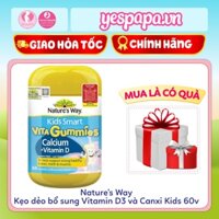 Kẹo Dẻo Canxi Cho Bé Nature’s Way Kids Smart Vita Gummies Calcium + Vitamin D - me&beyespapa