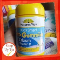 Kẹo Dẻo Canxi Cho Bé Nature’s Way Kids Smart Vita Gummies Calcium + Vitamin D 60 Viên
