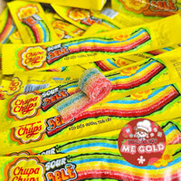 Kẹo Dẻo Cầu Vồng Chupa Chups Sour Belt Hương Trái Cây, Kẹo Dẻo Chua Ngọt, Nhiều Màu Sắc Giá 1 Hôp