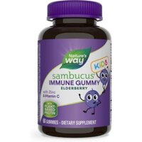 Kẹo dẻo chiết xuất từ quả cơm cháy (Sambucus Elderberry Gummies for kids) - Nature's Way - 60 viên