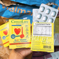 Kẹo Dẻo CHILDLIFE Multi Vitamin Tổng Hợp Cho Bé • SMARTY PANTS KIDS SoftChew Gummies®