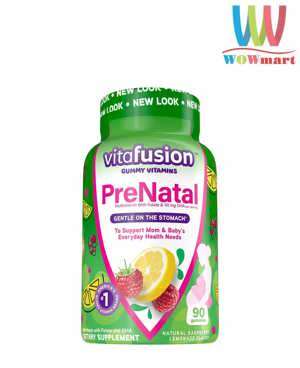 Kẹo dẻo cho phụ nữ mang thai Gummy Vitafusion PreNatal bổ sung DHA và khoáng chất - 90 viên