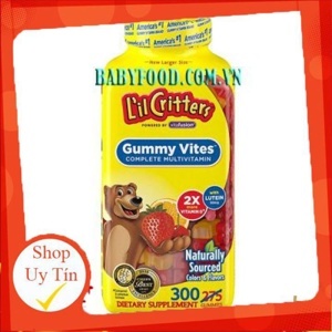 Kẹo dẻo cho trẻ biếng ăn Lil Critters Gummy Vites - 300 viên