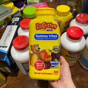 Kẹo dẻo cho trẻ biếng ăn Lil Critters Gummy Vites - 300 viên