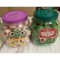 kẹo dẻo con mắt ,và quả dưa hấu có nhân bên trong (hộp 50 viên)