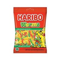 Kẹo dẻo con sâu Haribo Worms – gói 80g
