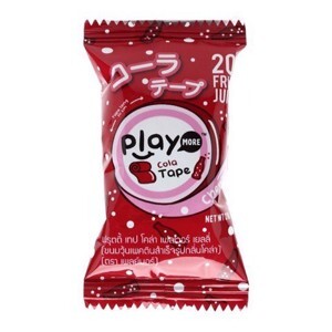 Kẹo dẻo cuộn vị cola Play More gói 21g