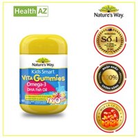 Kẹo Dẻo dầu cá hỗ trợ não và mắt cho BÉ- Nature's Way Kids Smart - TH Úc được nhập chính hãng - Hộp 60 viên