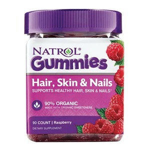 Kẹo dẻo đẹp da móng tóc Natrol Gummies Hair Skin Nails - 90 viên