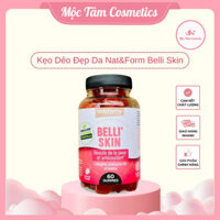 Kẹo Dẻo Đẹp Da Nat&Form Belli Skin, Hỗ Trợ Cải Thiện Da, Sáng Da, Chống Lão Hoá 60 Viên - Mộc Tâm Cosmetics