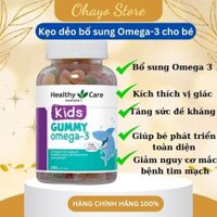 Kẹo Dẻo Dha Cho Bé Healthy Care Gummy Omega 3, Úc 250 viên ; giúp bé phát triển toàn diện