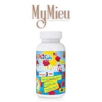 Kẹo Dẻo Dinh Dưỡng Brain Power Omega 3 DHA PNKIDS 60 Viên