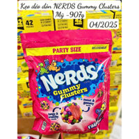 Kẹo dẻo dòn NERDS Gummy Clusters Mỹ 907gr