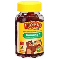 Kẹo dẻo gấu tăng sức đề kháng cho bé Lil Critter Immune C zin C gummies 60 viên