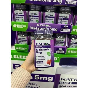 Kẹo dẻo giúp ngủ ngon Natrol Gummies Melatonin 5mg 180 viên