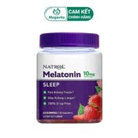 Kẹo Dẻo Giúp Ngủ Ngon Natrol Gummies Melatonin 10mg 60 Viên