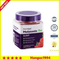Kẹo Dẻo Giúp Ngủ Ngon Natrol Gummies Melatonin 10mg 90 Viên Vị Dâu