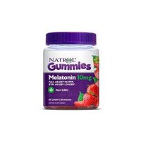 Kẹo dẻo giúp ngủ ngon Natrol Gummies Melatonin 10mg Strawberry 90 viên