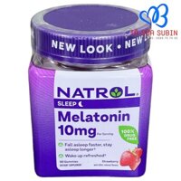 Kẹo Dẻo Giúp Ngủ Ngon NATROL GUMMIES MELATONIN 10mg Mỹ