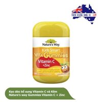 Kẹo dẻo Gummies Vitamin C + ZinC Nature's Way - 60 viên