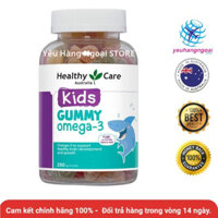Kẹo Dẻo Gummy Omega-3 Cho Bé Trên 2 Tuổi Của Healthy Care Úc 250 Viên.