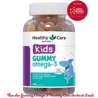 Kẹo Dẻo Gummy Omega 3 Cho Bé Từ 2 Tuổi Healthy Care Úc 250 Viên Hỗ Trợ Mắt Sáng, Thông Minh